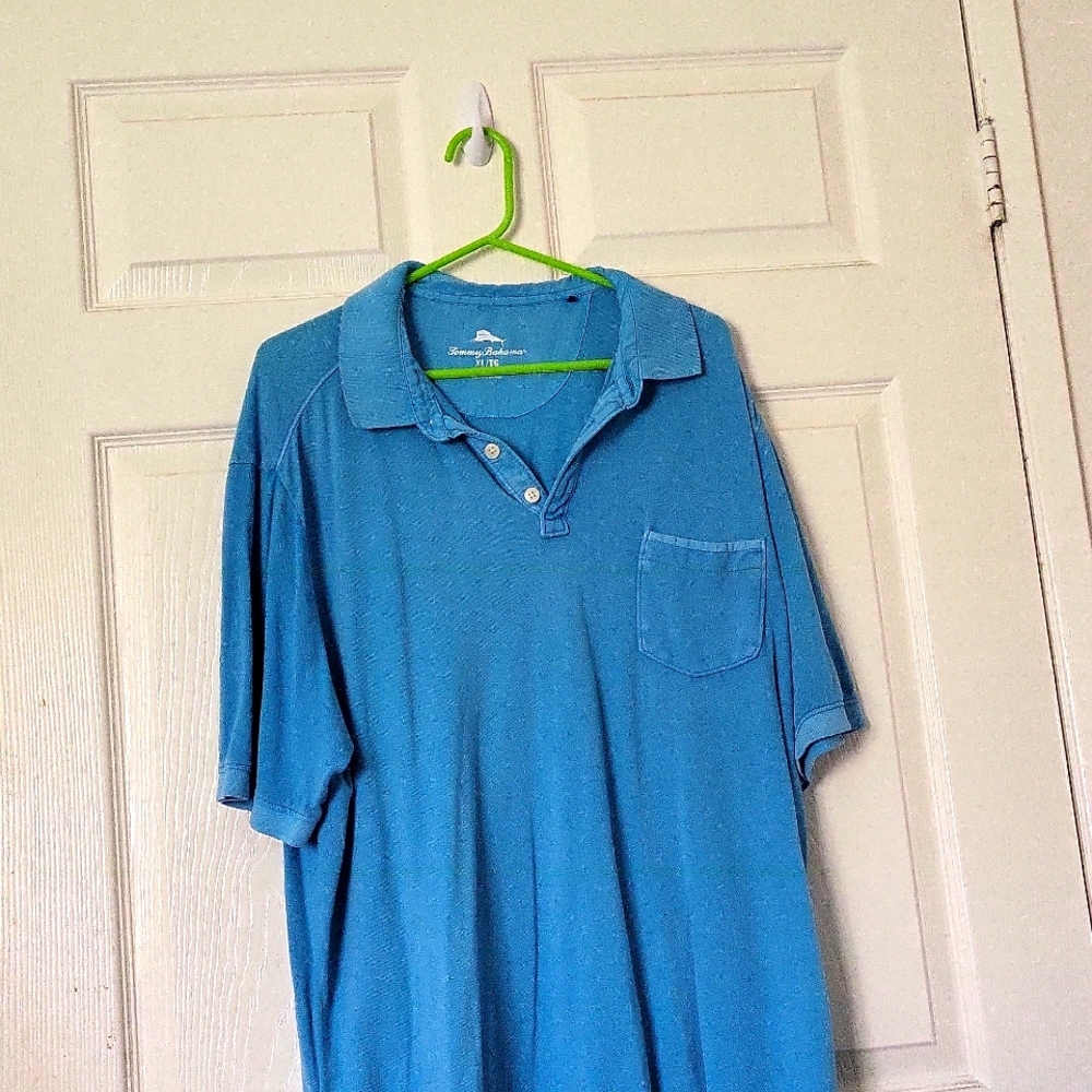 Tommy Bahama Blue polo shirt size xl